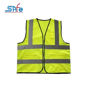 Fashional Design high visibility adjustable safety vest For Construction reflective vest