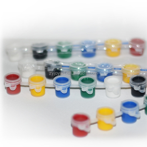 Prezzo basso della fabbrica 3ml vernice acrilica set 6 striscia di <span class=keywords><strong>colore</strong></span> pot <span class=keywords><strong>w</strong></span>/pennello - Product Image 2