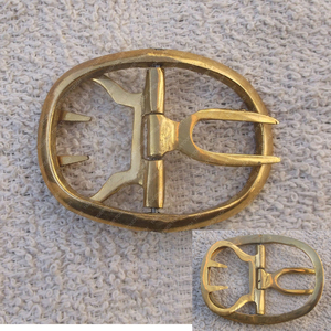 Ostrogothic Bronce Latón Zapatos Hebilla Personalizable Tamaño Cobre Medieval Pin Hebilla para Cinturones Formal Style-TT-6025 - Product Image 1