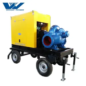 Movable Diesel Water Pump Set With Trailer From 3 inch To 32 inch