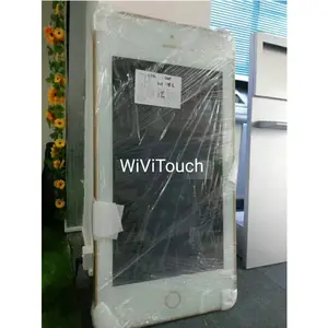 1080p TFT LCD Kiosk 43 Inch Wall Mounted Phone Design Golden Digital Advertising Display