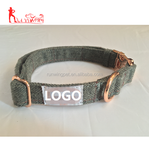 Morbido cotone collari per cani guinzagli, fibbia in metallo oro rosa - Product Image 5