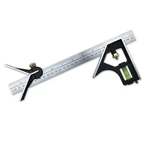 MEASPRO 12-Inch/300mm Adjustable Stainless Steel Combination Square/Angle Square/Try Square with Aluminum Handle