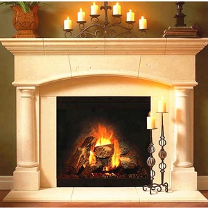 Manto de chimenea de piedra Natural grande para decoración, marco de chimenea victoriana francesa de mármol blanco envolvente, gran oferta - Product Image 5