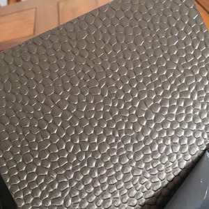 Lamiera in <span class=keywords><strong>Acciaio</strong></span> Inox <span class=keywords><strong>304</strong></span> con Finitura Martellata per Pannelli Decorativi da Parete - Product Image 5