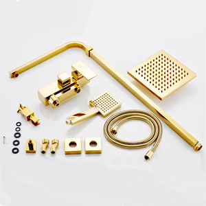 European Hot Sale Luxury Gold <strong>Shower</strong> <strong>Set</strong> Wall Mounted Bathroom Rain <strong>Bath</strong> <strong>Shower</strong> <strong>Set</strong> - Product Image 6