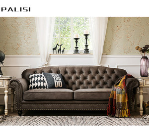 Factory <strong>Price</strong> Classic Tufted Fabric Sectional <strong>Sofa</strong> <strong>Set</strong> Modern Design 2+3 Chesterfield 3 Seat Living Room <strong>Set</strong> - Product Image 4