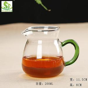 Service à <span class=keywords><strong>thé</strong></span> en verre, théière en verre transparent résistant à la chaleur <span class=keywords><strong>pour</strong></span> la maison, <span class=keywords><strong>filtre</strong></span> Kungfu avec poignée de <span class=keywords><strong>tasse</strong></span> - Product Image 4
