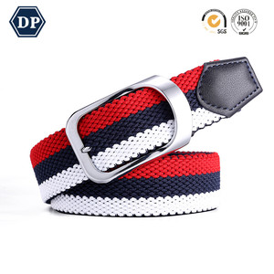 Ceintures en tissu 3521 pour hommes avec sangle en <span class=keywords><strong>corde</strong></span> <span class=keywords><strong>tressée</strong></span> pour <span class=keywords><strong>homme</strong></span>, <span class=keywords><strong>ceinture</strong></span> en cuir tissée élastique pour pantalon, boucle en alliage - Product Image 2