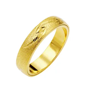 热卖珠宝迪拜金戒指女士简洁设计戒指结婚戒指