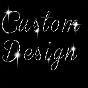 wholesale custom Rhinestone Transfer Motif for T Shirts