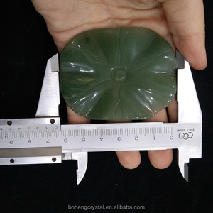 Talladas a mano natural Rose cuarzo cristal flor de loto adornos para la venta - Product Image 4