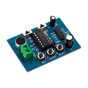 Microphone blue PCB boardI SD1820 Voice recording module Board with Terminal