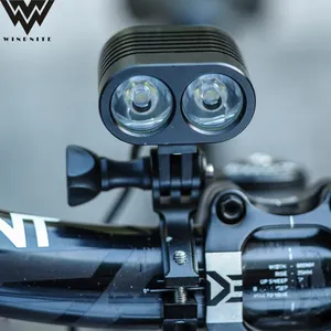 Gopro montato luce per bicicletta ad alta potenza 2200 lumen luce per bici faro luci a Led per bici