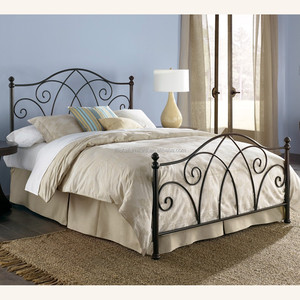 <span class=keywords><strong>De</strong></span> Metal cabecera curva con diseño <span class=keywords><strong>de</strong></span> <span class=keywords><strong>la</strong></span> <span class=keywords><strong>parrilla</strong></span> y final puestos cama <span class=keywords><strong>de</strong></span> metal brillante con acabado blanco <span class=keywords><strong>reina</strong></span> muebles <span class=keywords><strong>de</strong></span> dormitorio - Product Image 1