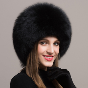 Bán Sỉ Mũ Tròn LÔNG CÁO Ấm Áp Mùa Đông Cho Nữ Ushanka - Product Image 3