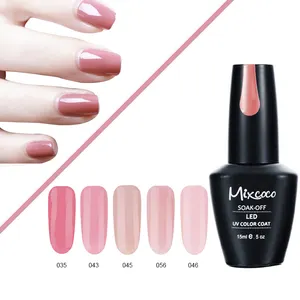 Mixcoco new series 15ml 192 colors gel long lasting hema free private label uv led nail art gel high quality gel polish