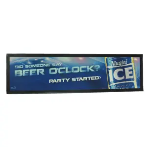 Tapis de bar OEM imprimé ODM service promotion cadeau accessoires de bar tapis de bar absorbant les liquides tapis de bar en verre sous-verre