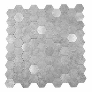 Prêt à expédier aluminium métal et pierre PVC auto-adhésif mosaïque bâton sur dosseret de cuisine - Product Image 3