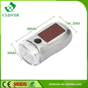 3 led <span class=keywords><strong>dynamo</strong></span> solaire rechargeable lumière de bicyclette - Product Image 5