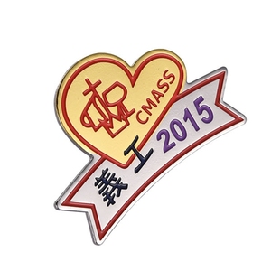 Nhôm Đóng Dấu Biểu Tượng Kim Loại Huy Hiệu Pin Làm Cho Logo Của Riêng Bạn - Product Image 2