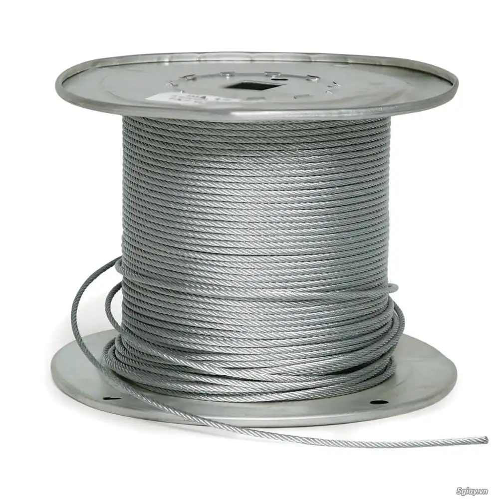 Kablo kontrolü iç kablo galvanizli çelik 7x7s çapı 4.5mm üretim standart çelik galvanizli tel 7 Strand rulo 017