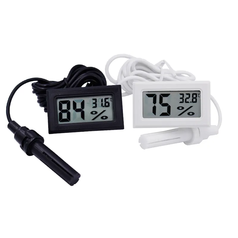 Termometer Higrometer Layar LCD Digital Mini, Pengukur Kelembaban Suhu-50 ~ 70C 10% ~ 99% RH 18%