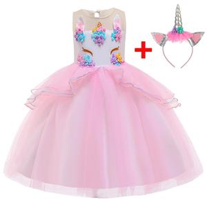 <span class=keywords><strong>Vestito</strong></span> adorabile DJS006 di usura del partito del progettista floreale delle neonate dei rifornimenti del partito dell'<span class=keywords><strong>unicorno</strong></span> di trasporto libero di mqitz - Product Image 2