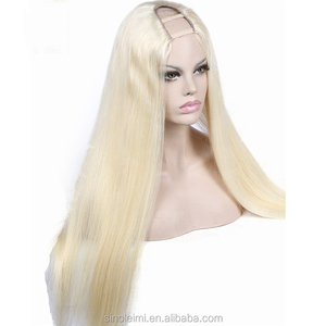 blonde u part wig