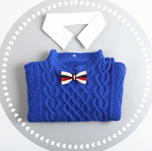 2017 invierno niño 7GG suéter de algodón de manga larga de <span class=keywords><strong>punto</strong></span> <span class=keywords><strong>jersey</strong></span> niños - Product Image 4