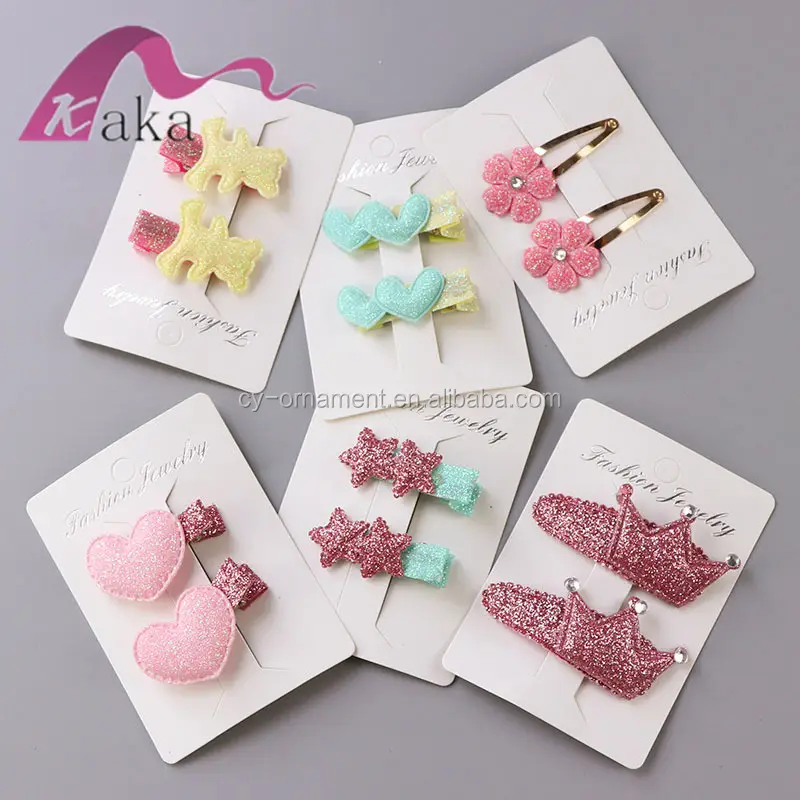 Wholesale Korean baby hair clips, tick tack clips with different shaopes