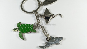 Llavero con forma de tortuga en forma de tiburón, llavero con colgante de tortuga marina Natural - Product Image 6