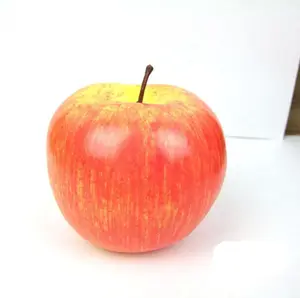 Artificial various colorful apples oem customized decoration plastic fruit deju box plastic canvas crafts