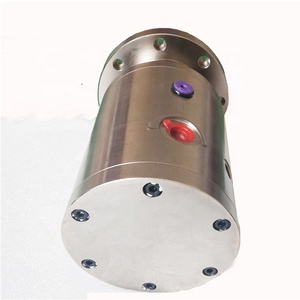 Tùy chỉnh 3 đoạn thủy lực quay doanh với mặt bích thép không gỉ G1/8 G1/4 áp lực cao cho cán máy móc quay Công Đoàn - Product Image 3