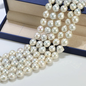 Collier de perles d'eau douce naturelles FEIRUN, perles baroques blanches AA+ de 13-14 mm <span class=keywords><strong>en</strong></span> <span class=keywords><strong>vrac</strong></span> - Product Image 3