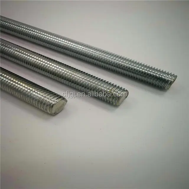 Carbon steel high strength gr8.8 din975 galvanized threaded rod