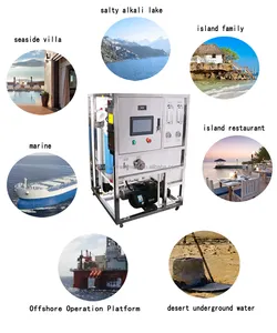 Mobile Seawater Desalination Watermaker System small Reverse Osmosis plant for drinking water sea water convert machine