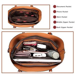Bolsos de mano y monederos de cuero para mujer, de marca, con asa superior, para hombro - Product Image 3