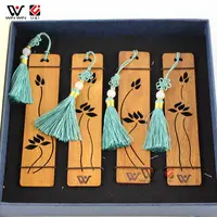 Chinese Style Retro Bookmarks Cherry Ebony Sandalwood Wood Carved hohe-qualität Stationery Bookmarks