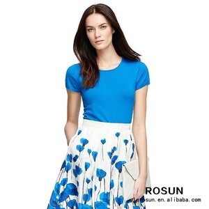 a granel en <span class=keywords><strong>blanco</strong></span> <span class=keywords><strong>jersey</strong></span> de manga corta <span class=keywords><strong>mujer</strong></span> primavera 2015 suéter - Product Image 1