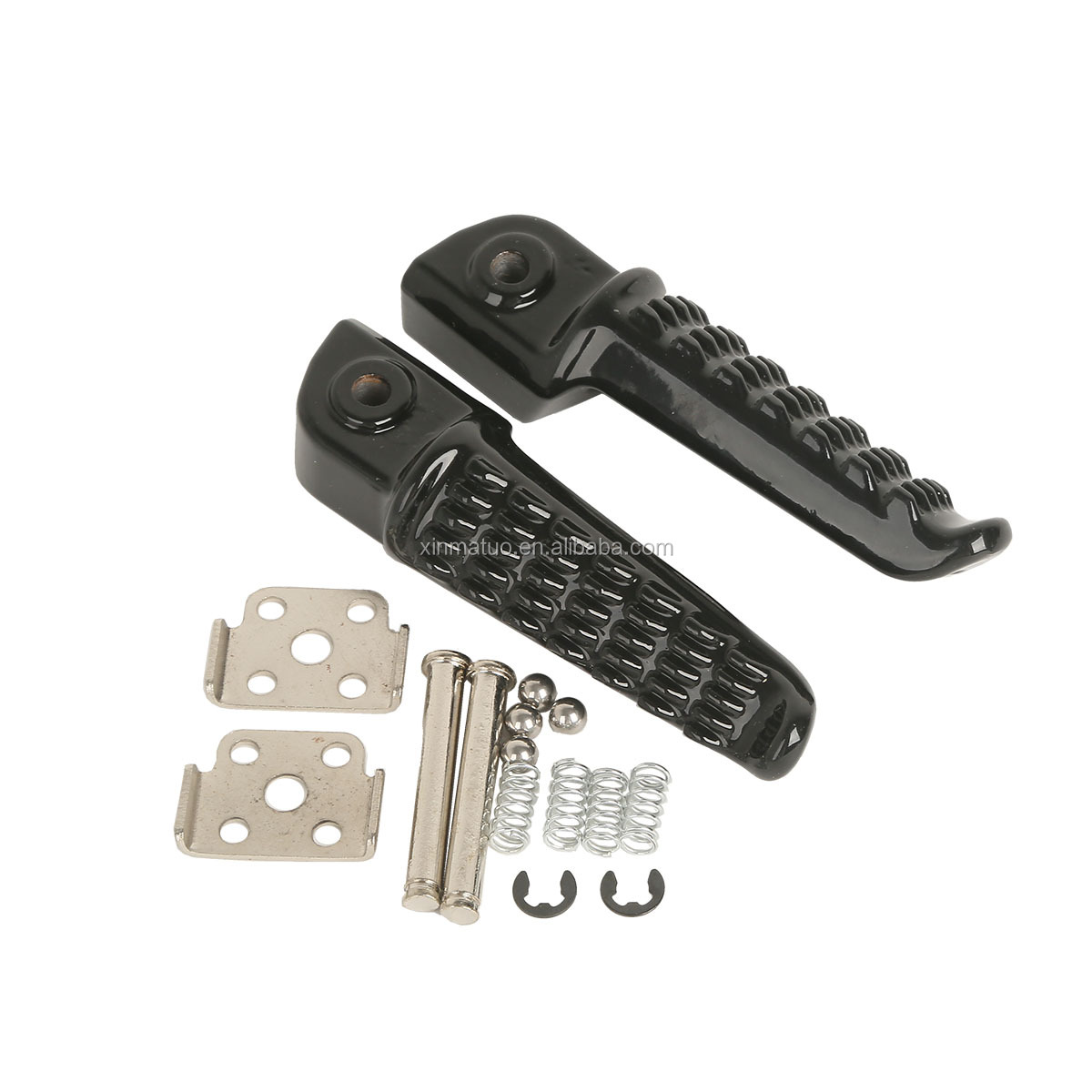 XINMATUO XF-1077-B Black Rear Foot Pegs for Kawasaki ZZR1400