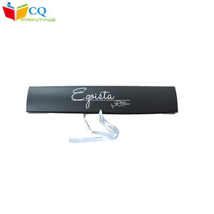 Có Thể Gập Lại Tùy Chỉnh Đen Tóc Giả Mở Rộng Lưu Trữ Hộp Bao Bì Với Ribbon Trắng, Hộp Tóc Giả Bán Buôn Tại Trung Quốc - Product Image 1