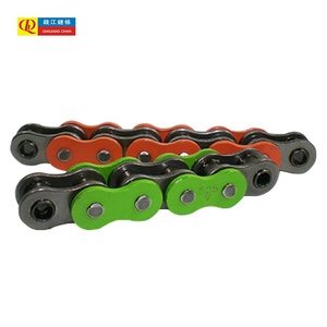 Aleación de alta resistencia <span class=keywords><strong>525</strong></span> O-ring <span class=keywords><strong>Cadena</strong></span> de motocicleta de color 120 enlaces 39KN Resistencia a la tracción ISO9001 Certificado para motocicletas de carreras - Product Image 5