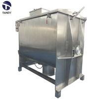 Lait maternisé pour nourrissons de grande capacité lait biologique mélangeur hélicoïdal double en acier inoxydable avec pulvérisation