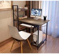 Bureau d'ordinateur, bureau de maison simple et économique, combinaison de bureau et de bibliothèque, bureau d'écriture simple pour étudiants