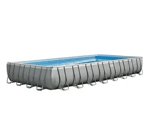 Intex 26364 Outdoor Above Ground Metal Frame Swimming Pools