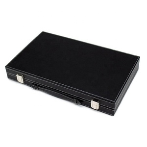 Manufacturer Supply Handmade PU Leather <strong>Backgammon</strong> Board Game <strong>Set</strong> With Chips - Product Image 3