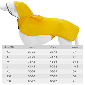 Large <strong>Waterproof</strong> <strong>Dog</strong> Raincoat Portable Pet <strong>Jacket</strong> for Raining Days Pet Clothes - Product Image 6