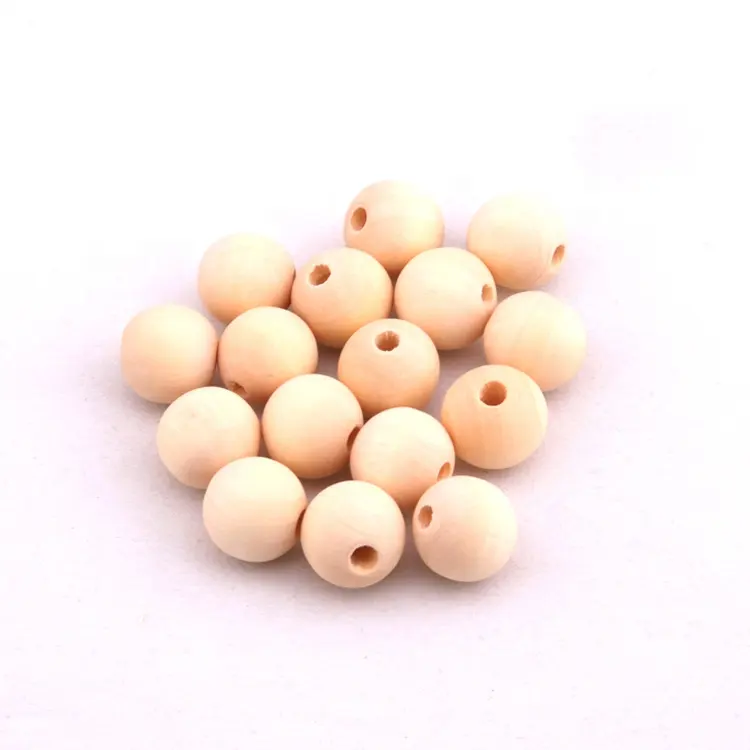 Perles en bois naturel inachevé pour la fabrication de bijoux, pierres rondes de 8mm, pour le bricolage, livraison gratuite