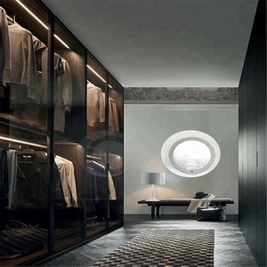 <strong>2025</strong> VERMONT Wood <strong>Glass</strong> Wardrobe Walk in Closet Custom Home Wardrobe <strong>Cabinet</strong> Modern Wardrobe Room Furniture